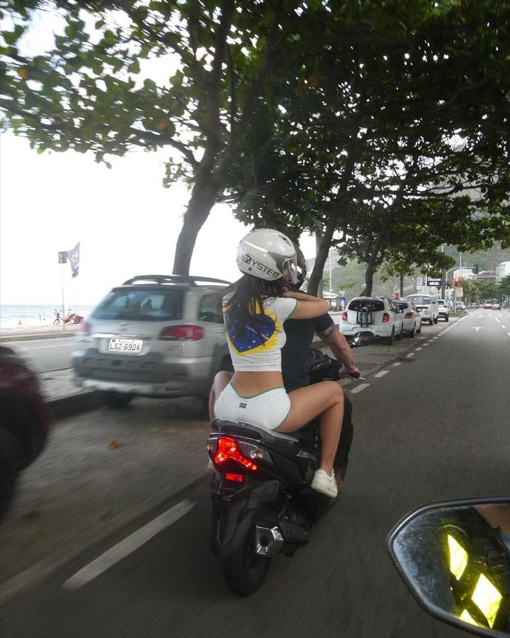 Emily Ratajkowski Instagram selfie motorcycle