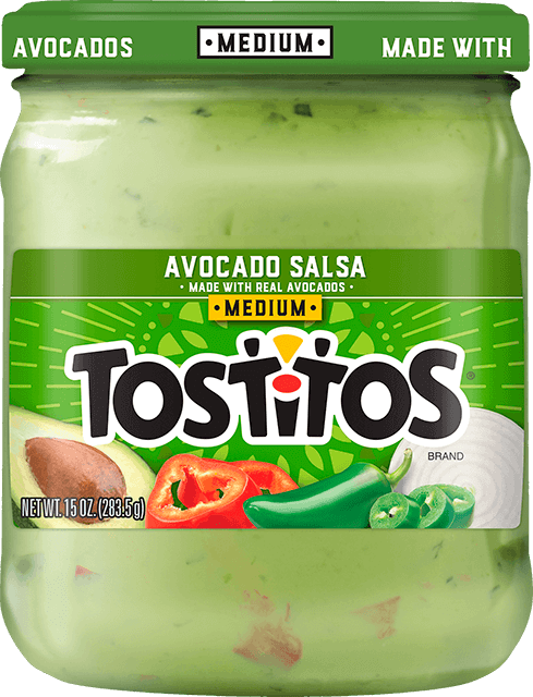 tostitos jar avocado dip salsa green