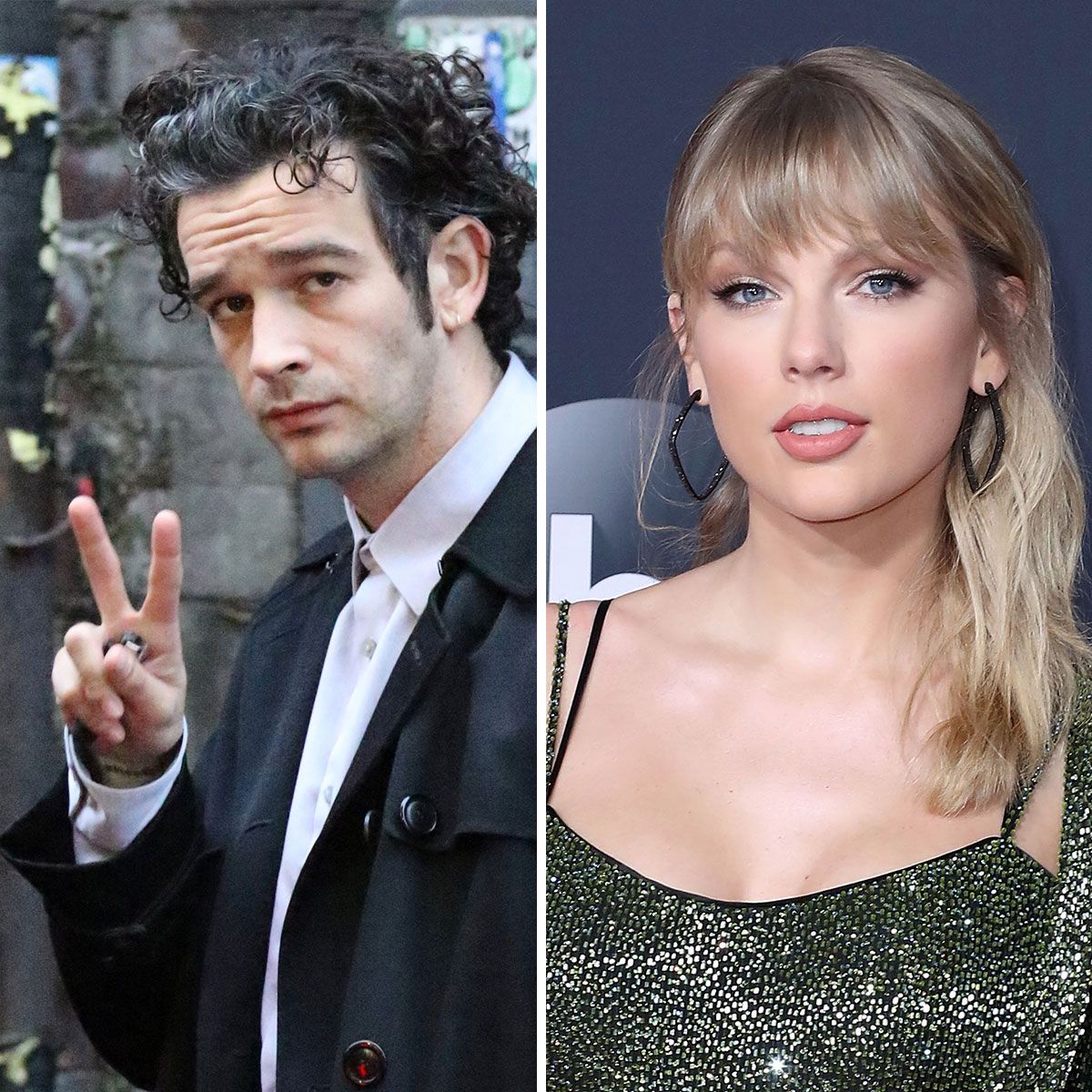 matty healy taylor swift side-by-side red carpet photos
