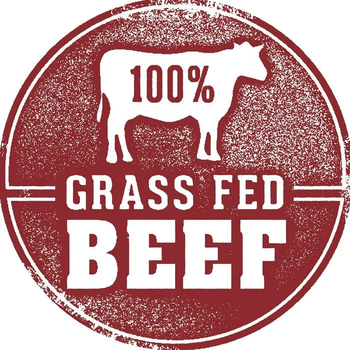 100% grass-fed beef stamp