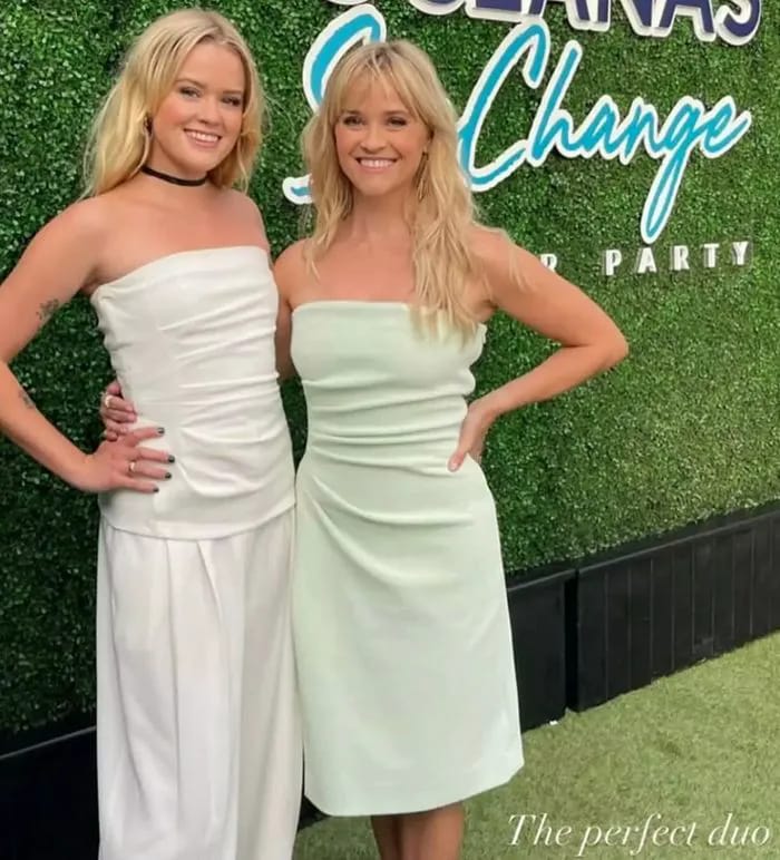 reese witherspoon ava philippe red carpet event strapless dresses