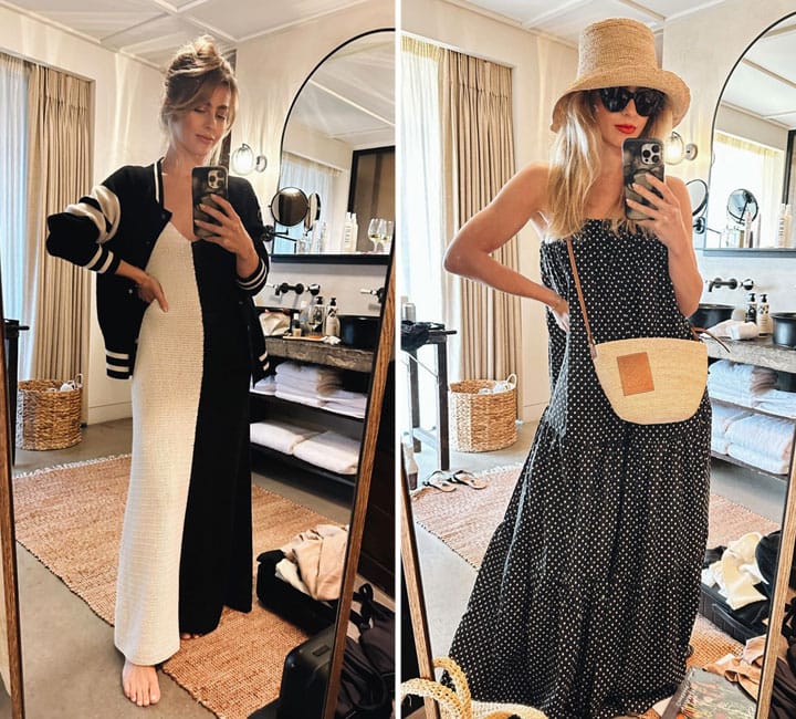 Julianne Hough Soho Farmhouse dresses