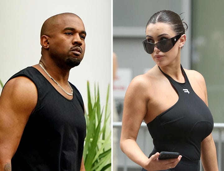 Kanye West and Bianca Censori