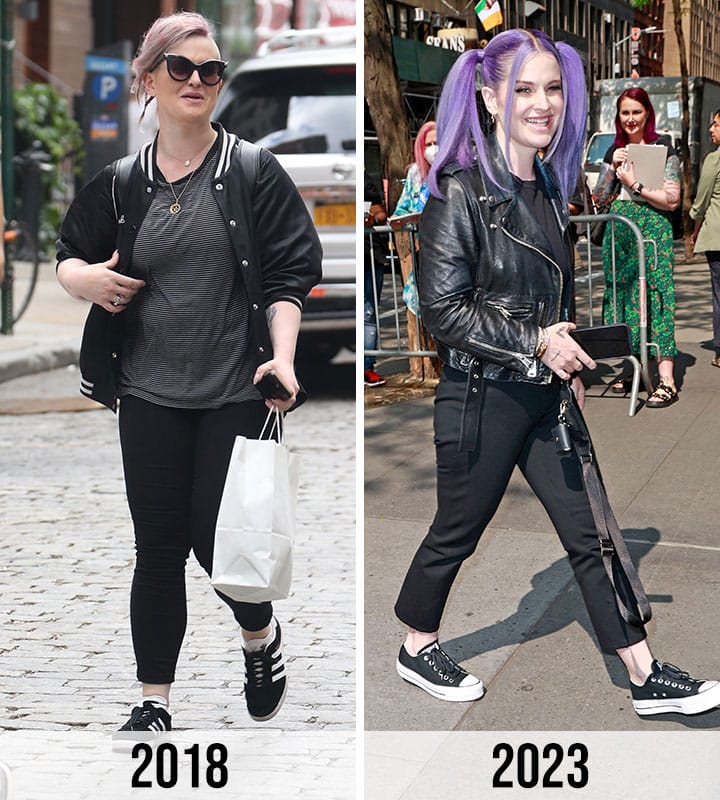kelly osbourne before and after 2018 and 2023 comparison