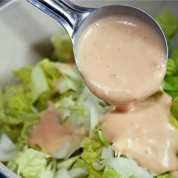 low fat dressing on salad