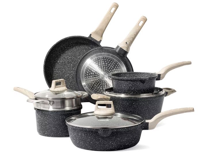 walmart carote 10piece nonstick pots and pans