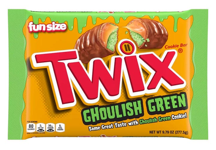Halloween Twix Ghoulish Green Fun Size