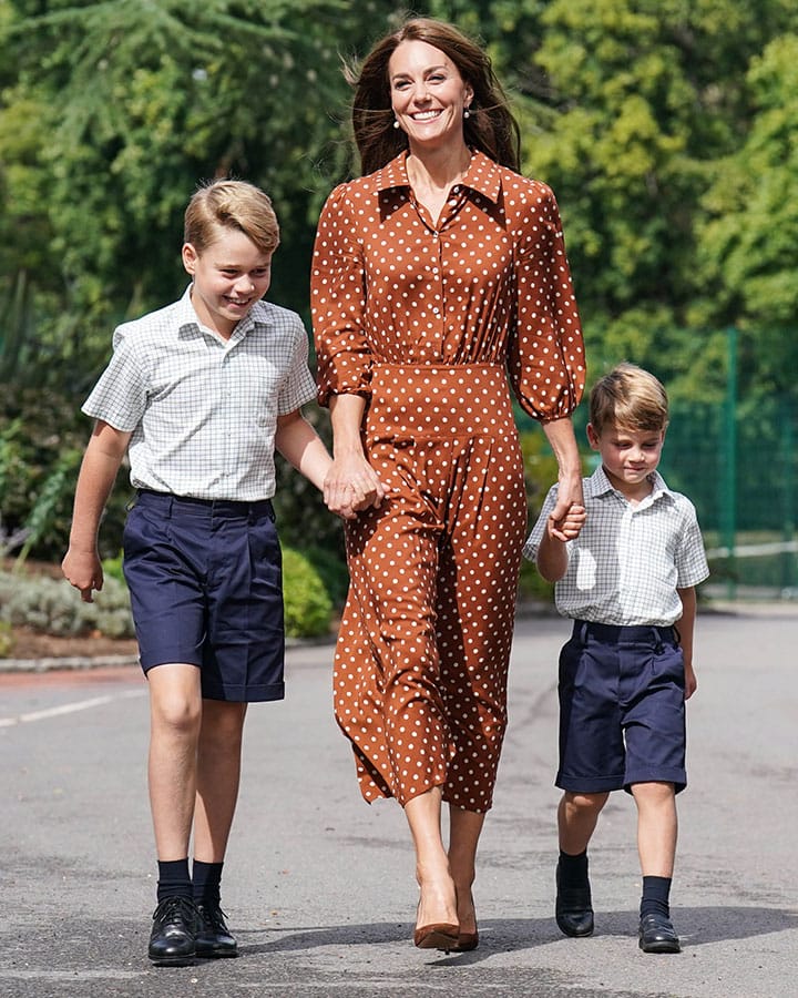 Kate Middleton Prince George Princess Charlotte Prince Louis first day of school 2022