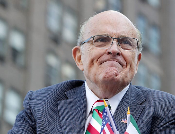 Rudy Giuliani Columbus Day Parade 2022