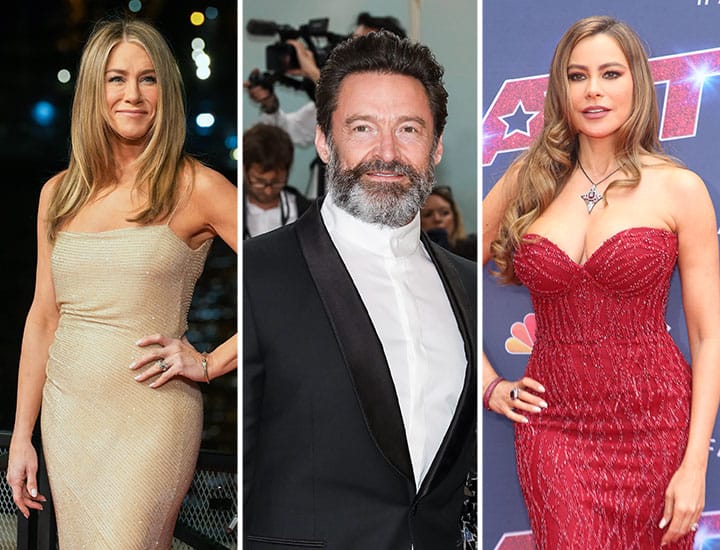 Hugh Jackman Jennifer Aniston Sofia Vergara