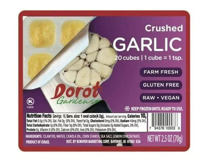 frozen garlic cubes