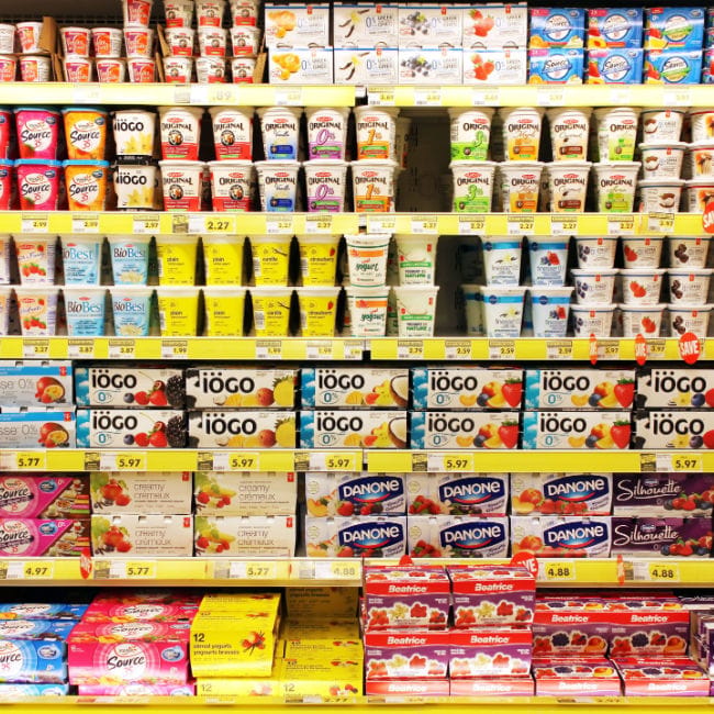 yogurt aisle