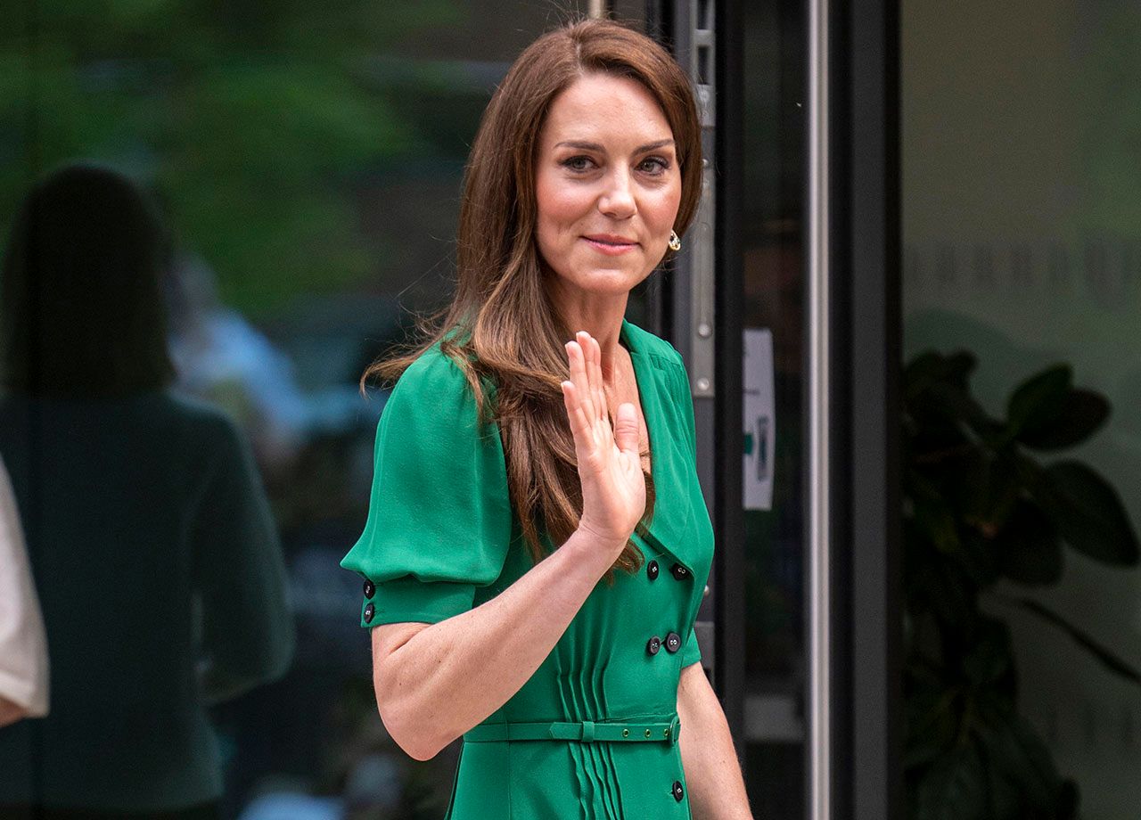 Kate Middleton green dress Anna Freud Centre