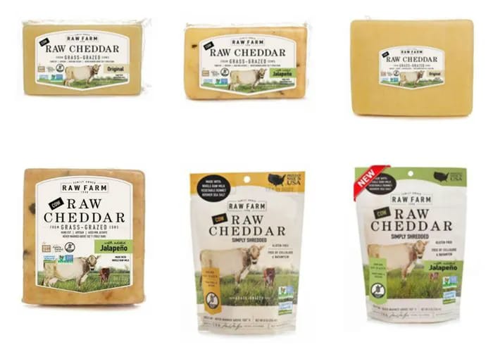 raw farm cheddar cheese