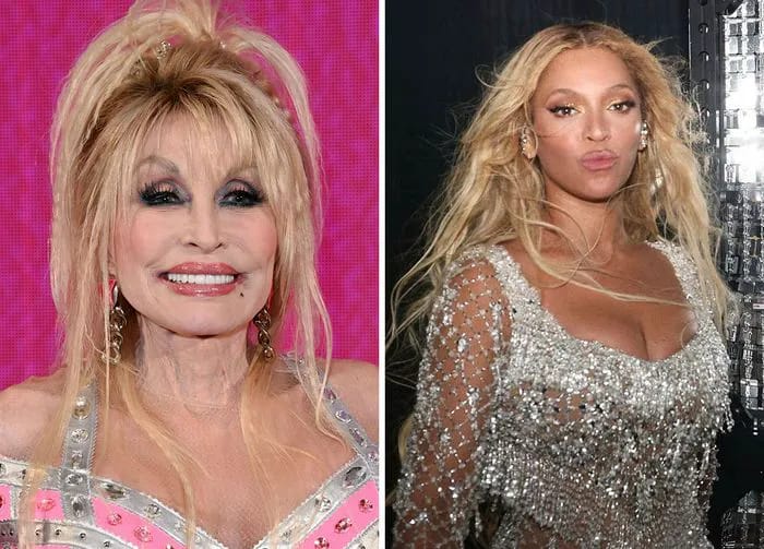 "Dolly Parton with Beyoncé"