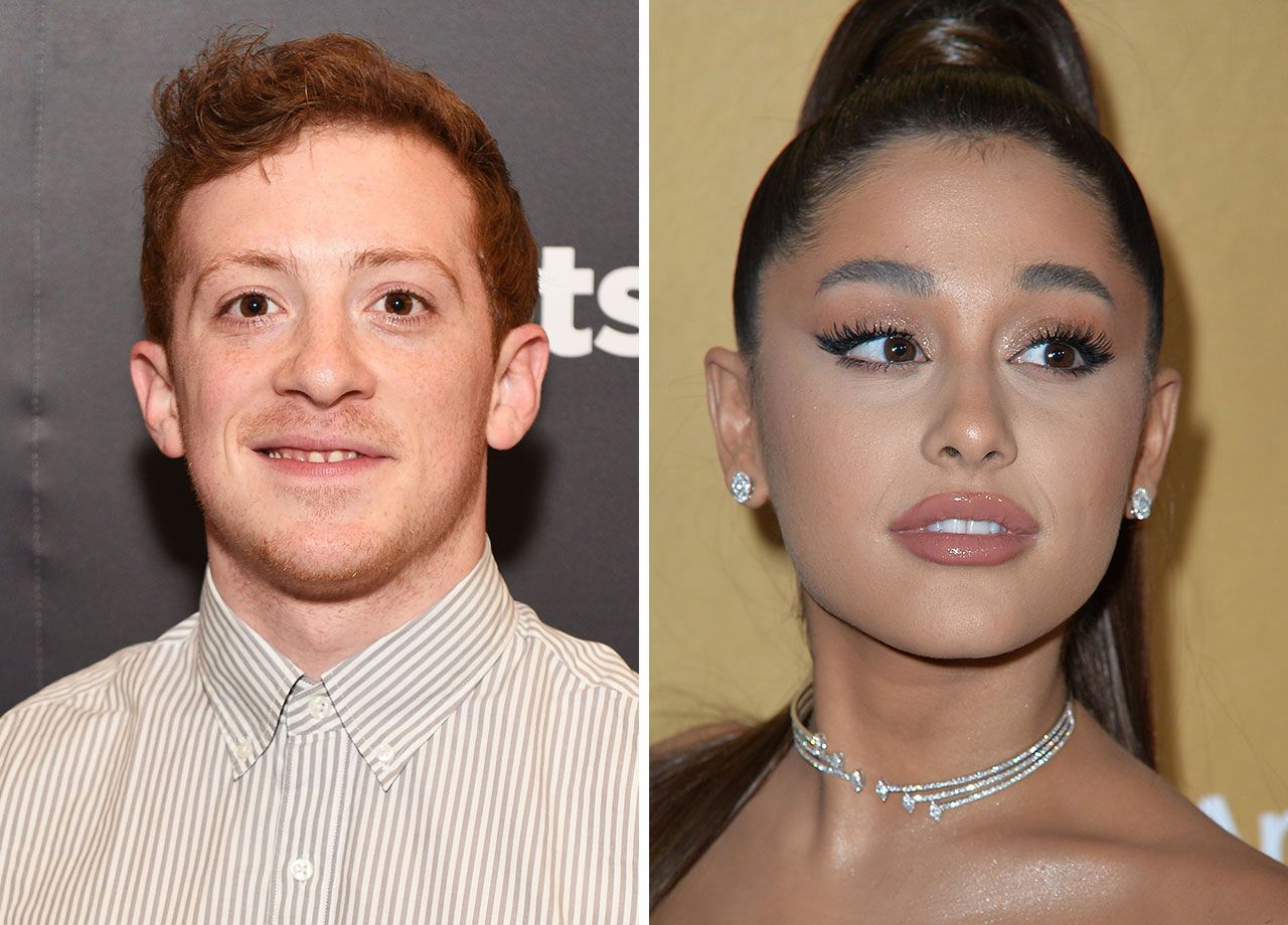 Ethan Slater and Ariana Grande