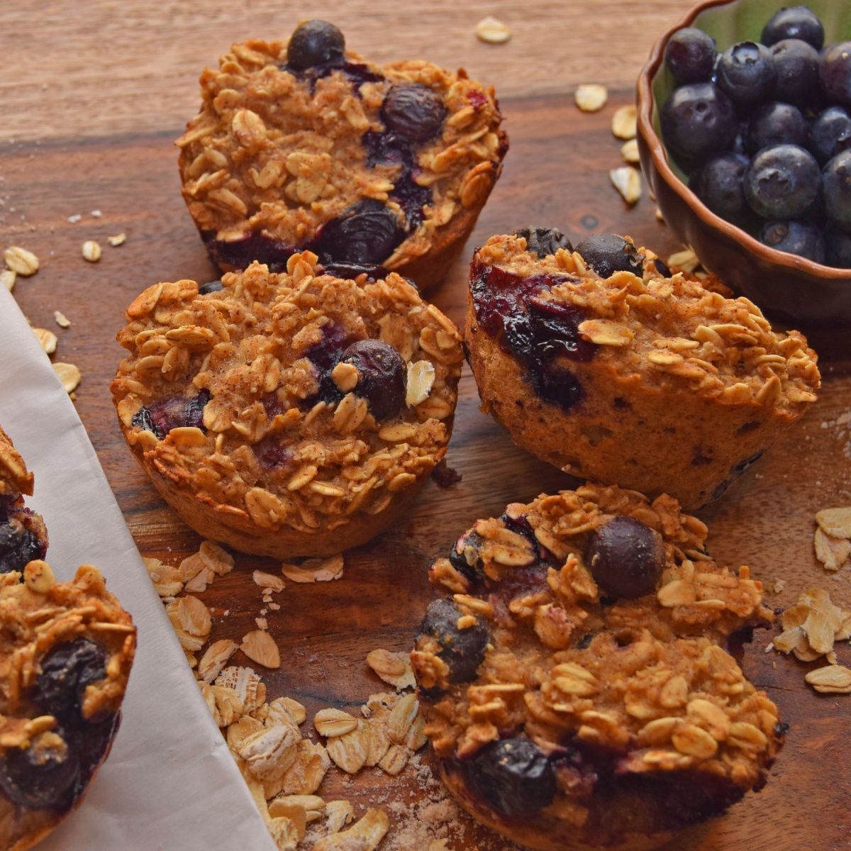 blueberry oatmeal muffins
