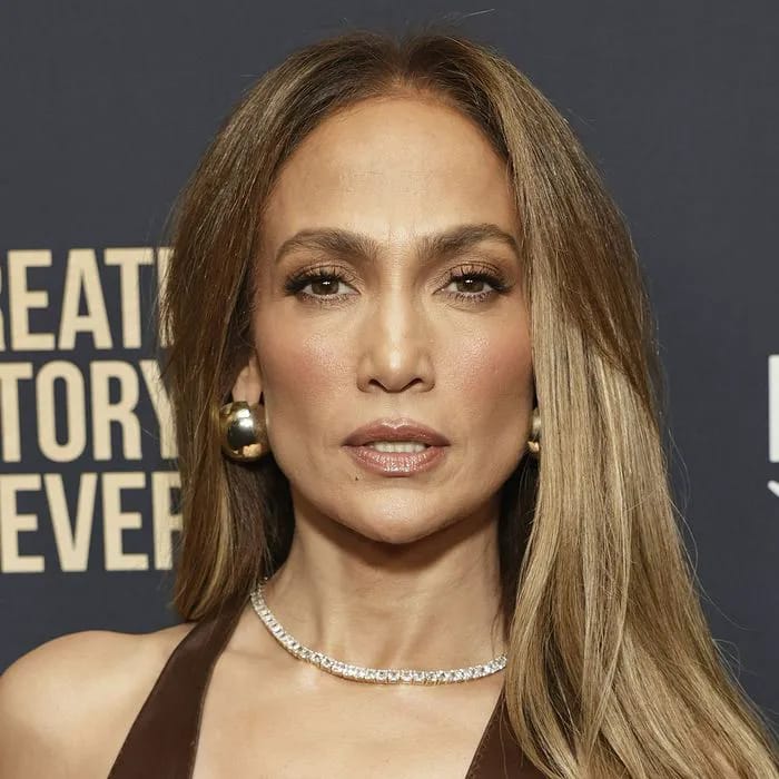 Jennifer Lopez attends "The Greatest Love Story Never Told" screening.