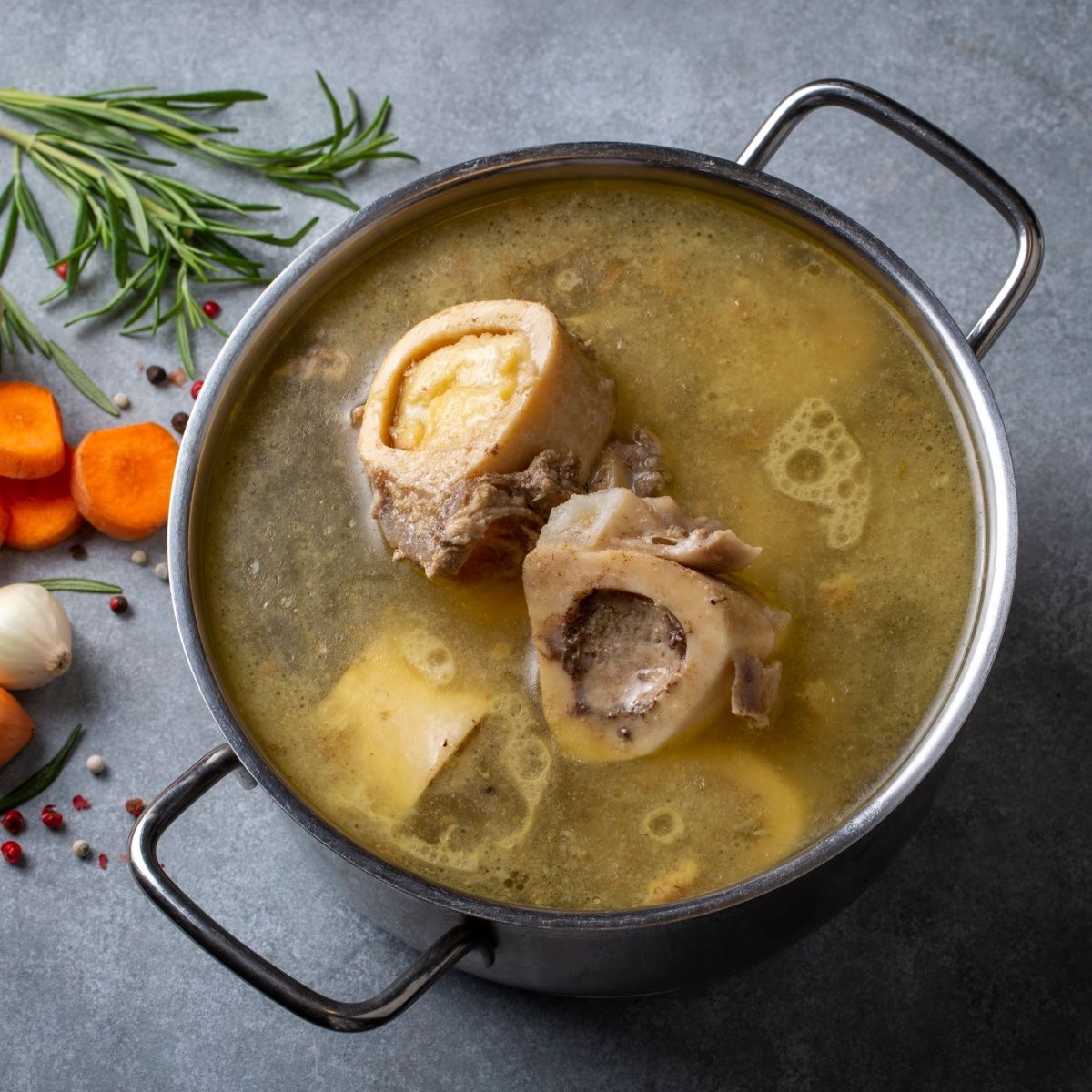 pot of bone broth