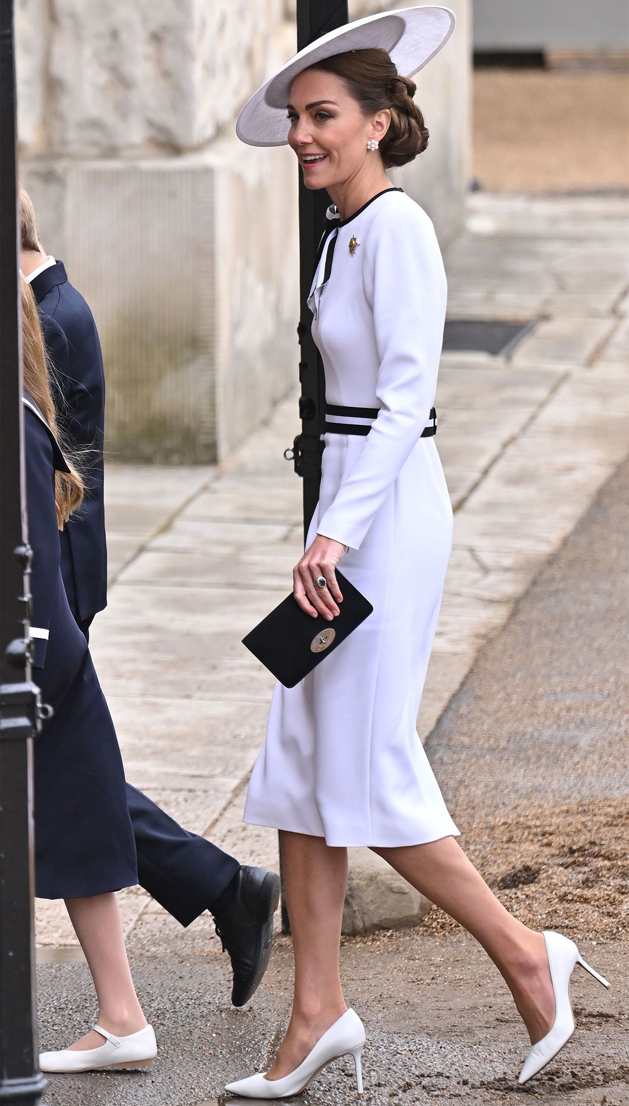 Kate Middleton Trooping the Color white Jenny Packham dress