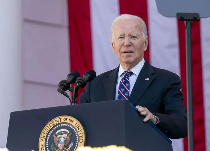 president joe biden speaks at national veterans day observance