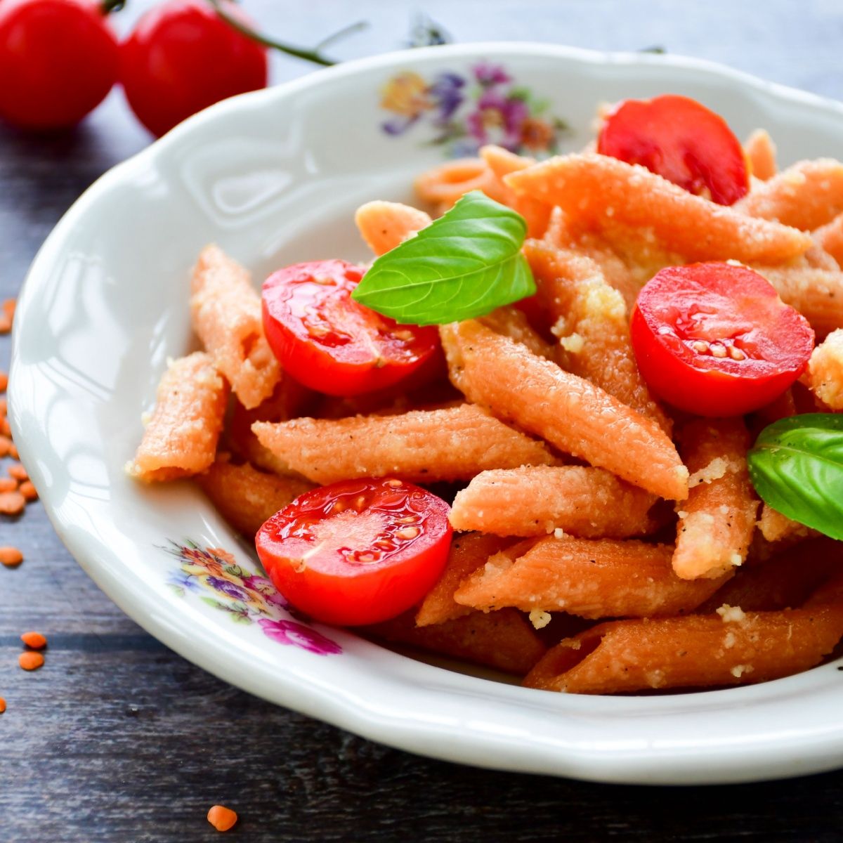 red lentil pasta