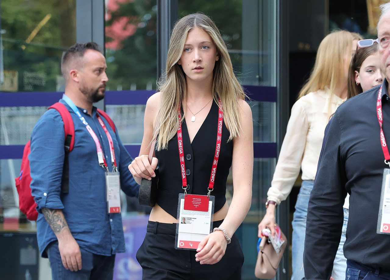 Keith Urban and Nicole Kidman's daughter Sunday Rose at the Olympics 2024