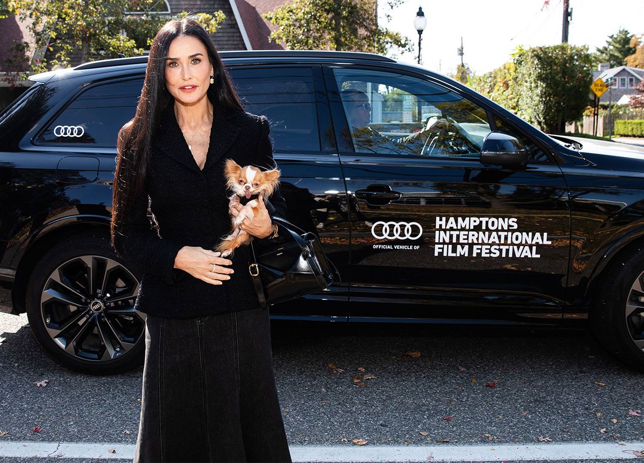 Demi Moore and Pilaf Hamptons International Film Festival