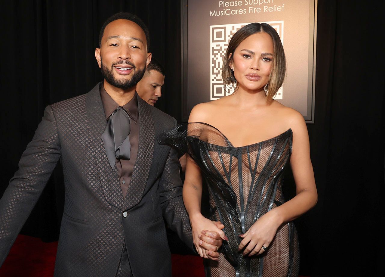 Chrissy Teigen and John Legend 67th Annual Grammy Awards