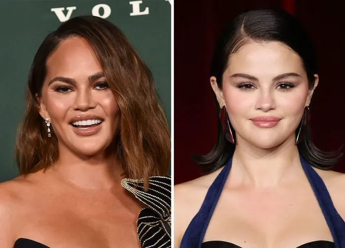 Chrissy Teigen and Selena Gomez