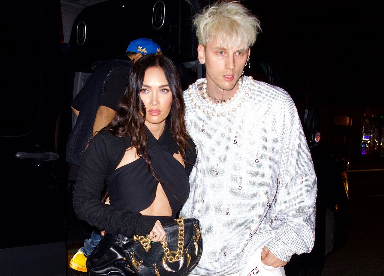 Megan Fox and Machine Gun Kelly celebrating his birthday