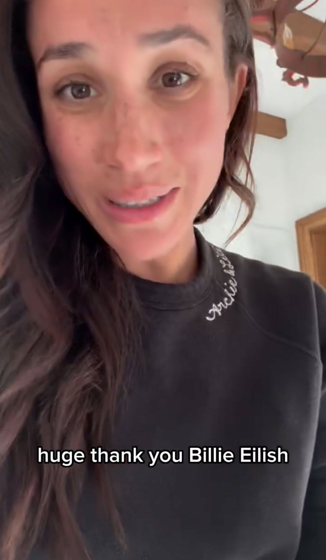 Meghan Markle Instagram video LA fires Billie Eilish t-shirt