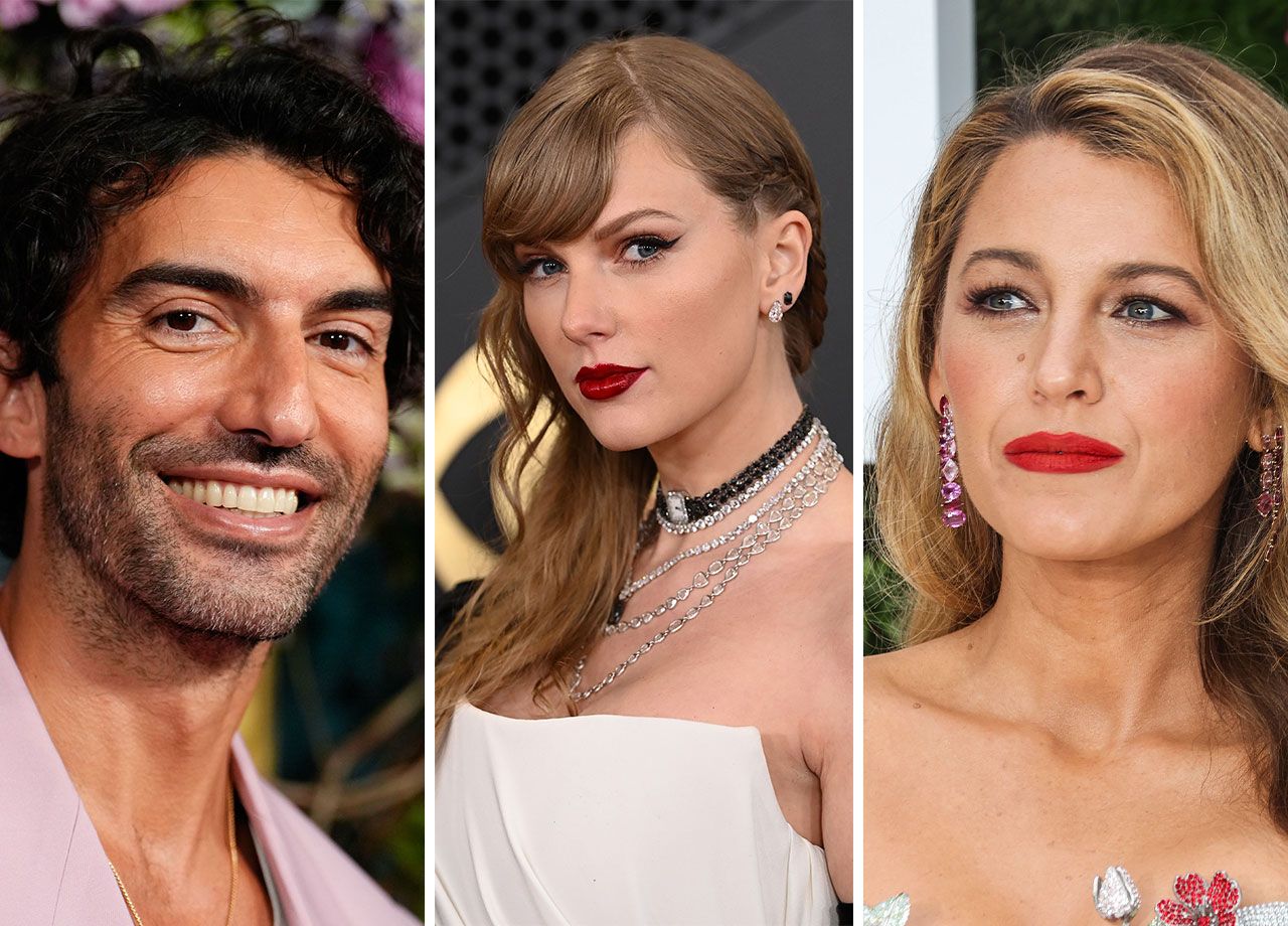 Taylor Swift with Blake Lively and Justin Baldoni