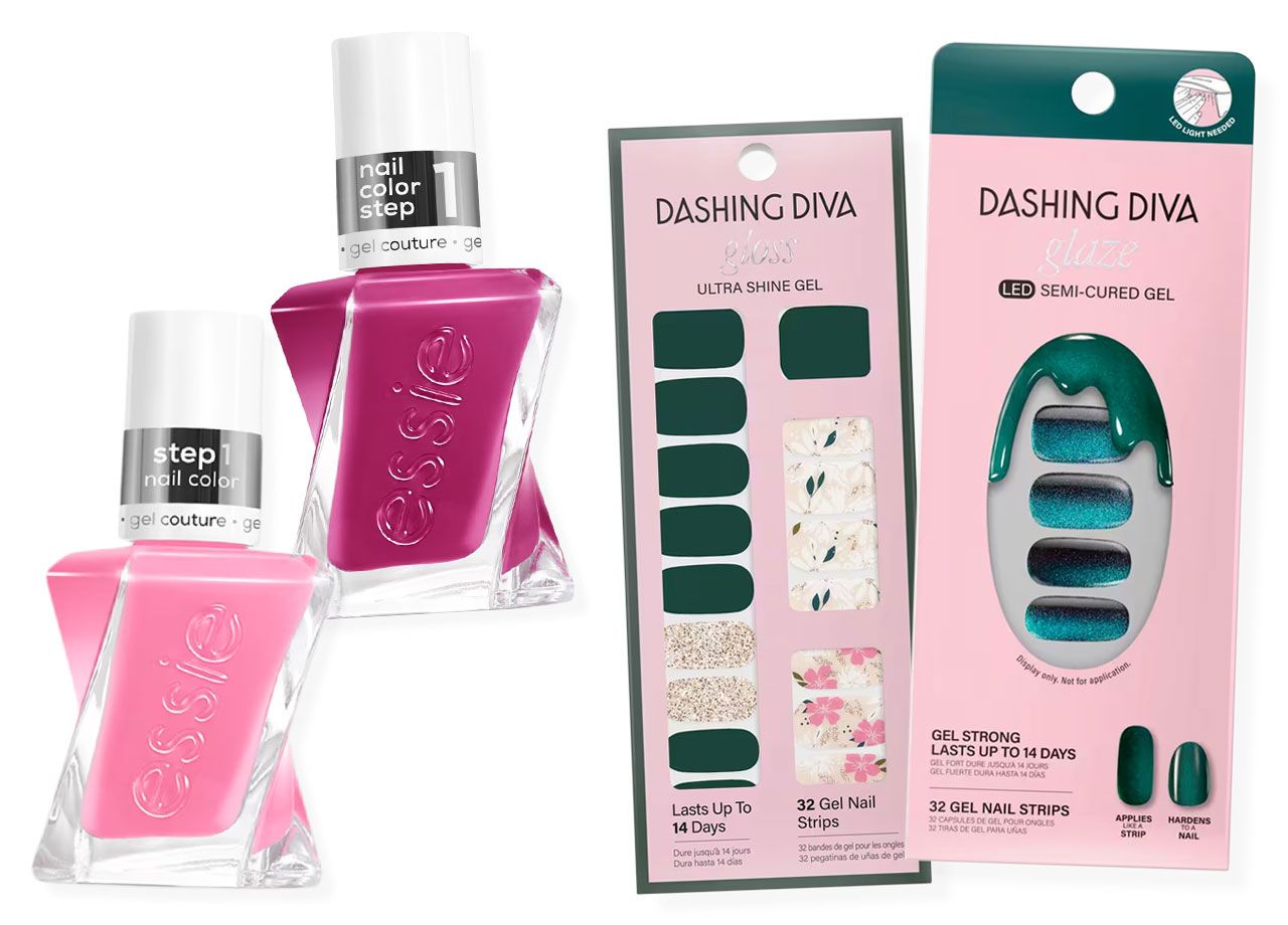 Essie Gel Couture and Dashing Diva nail products