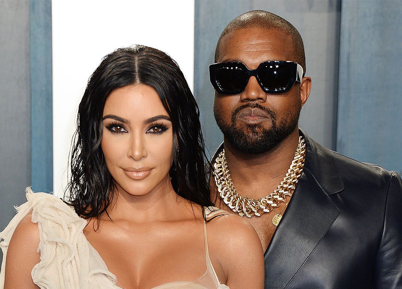 Kim Kardashian and Kanye West together