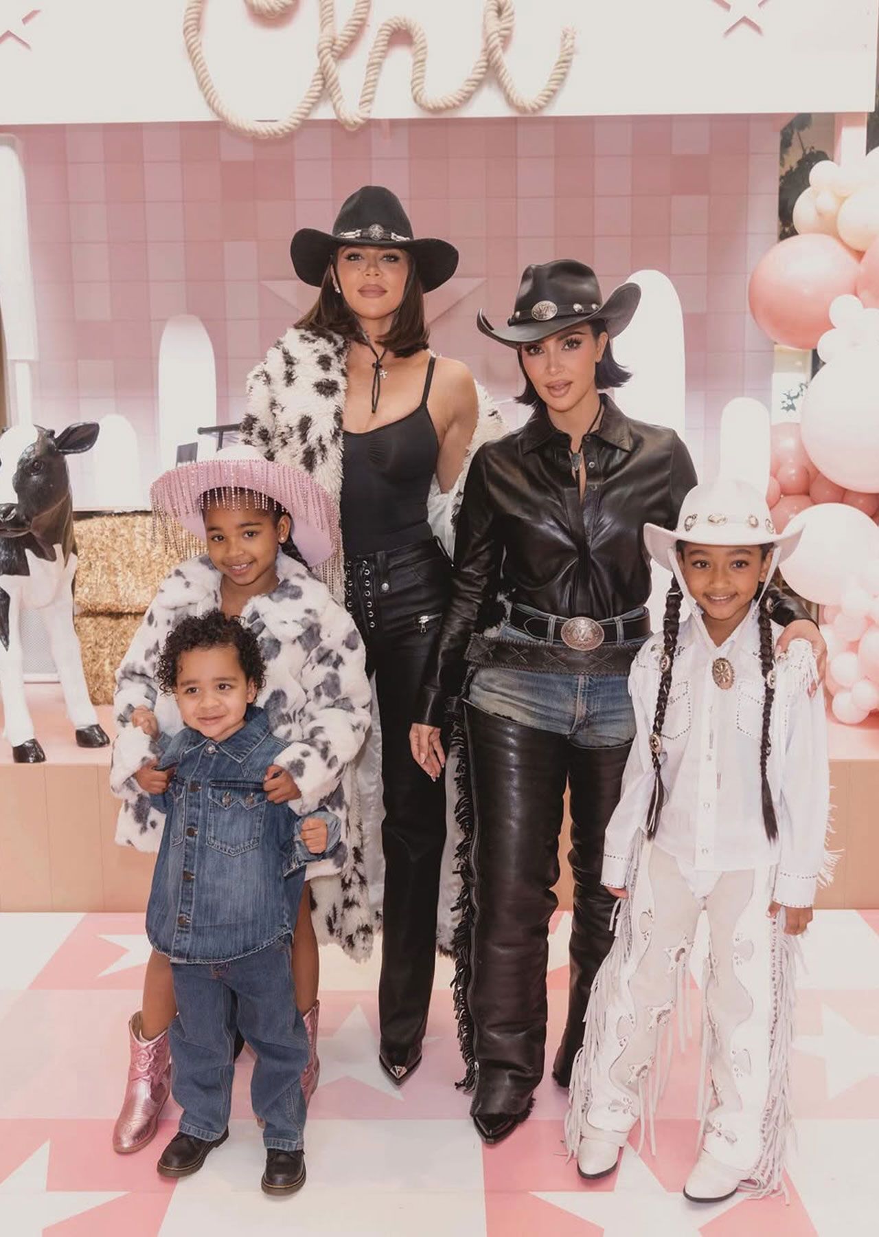 Kim Kardashian and her children