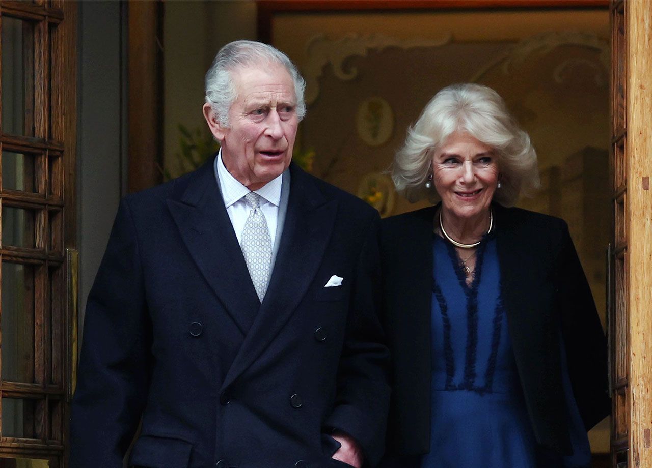 King Charles and Queen Camilla at the London Clinic