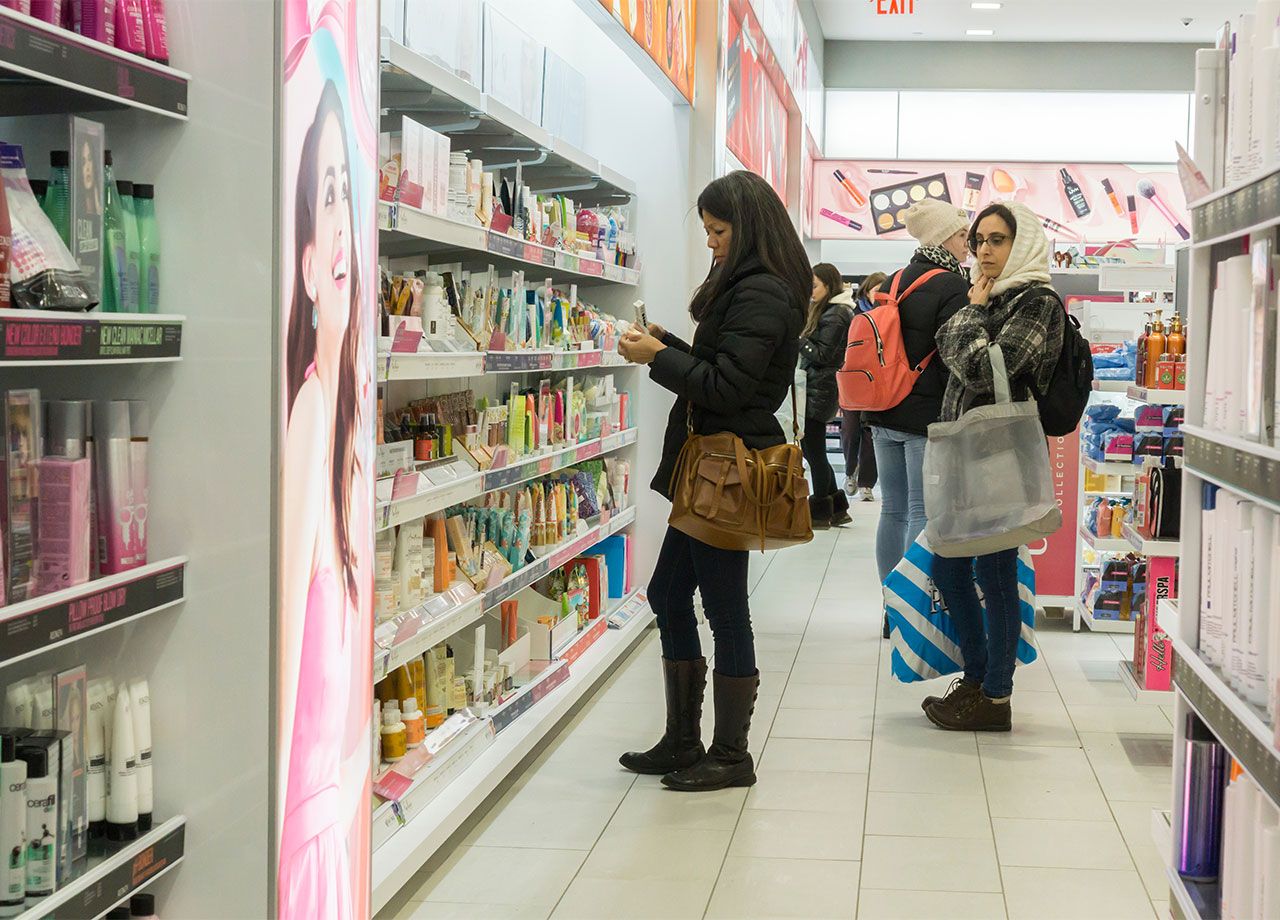 Inside Ulta Beauty store