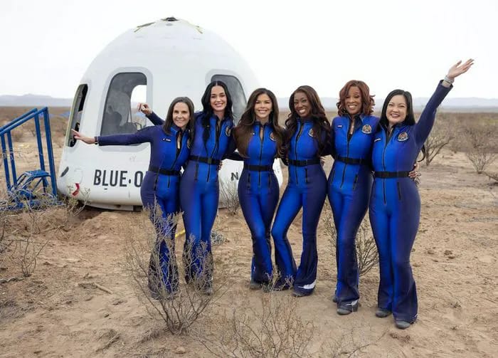 Blue Origin female flight crew