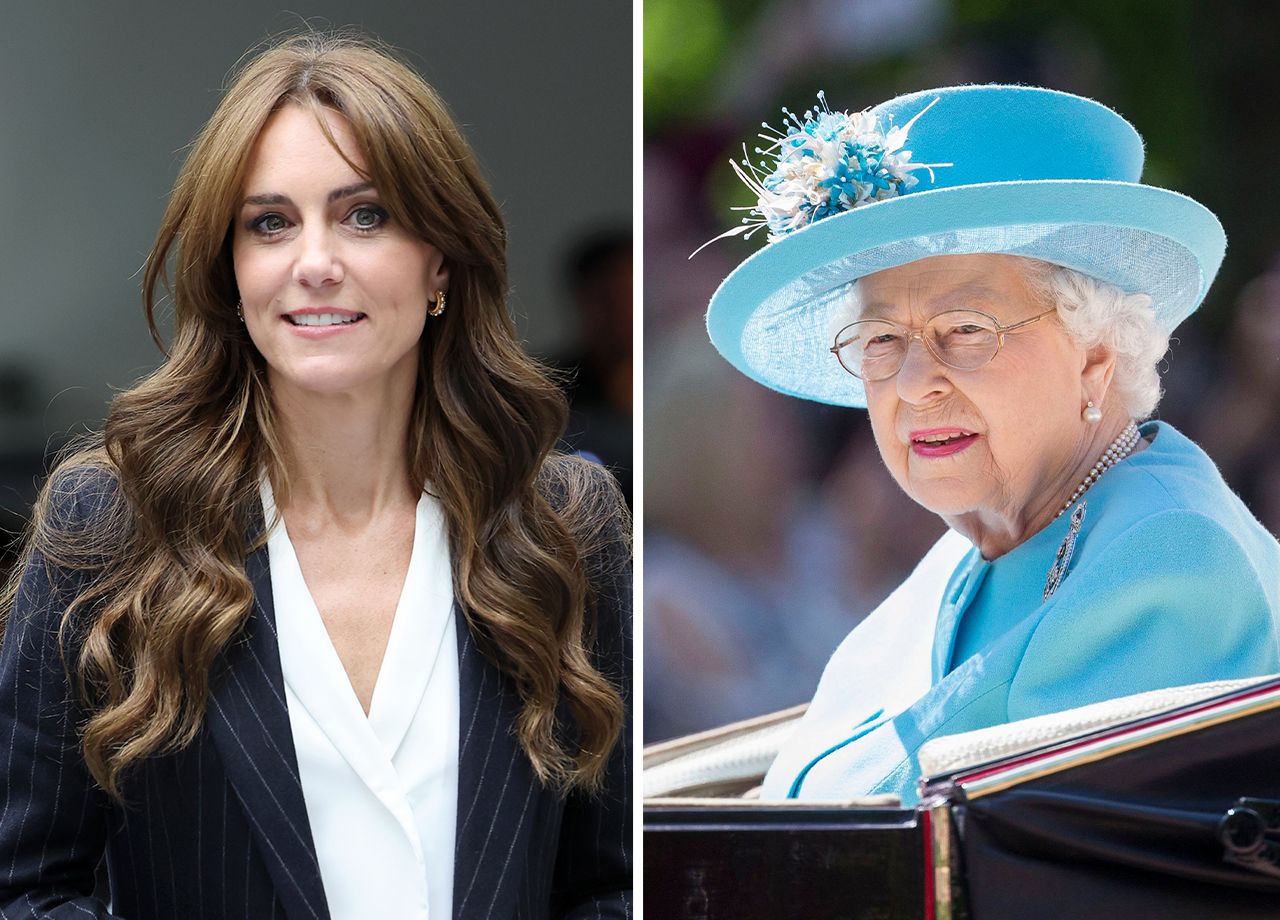 Kate Middleton and Queen Elizabeth II