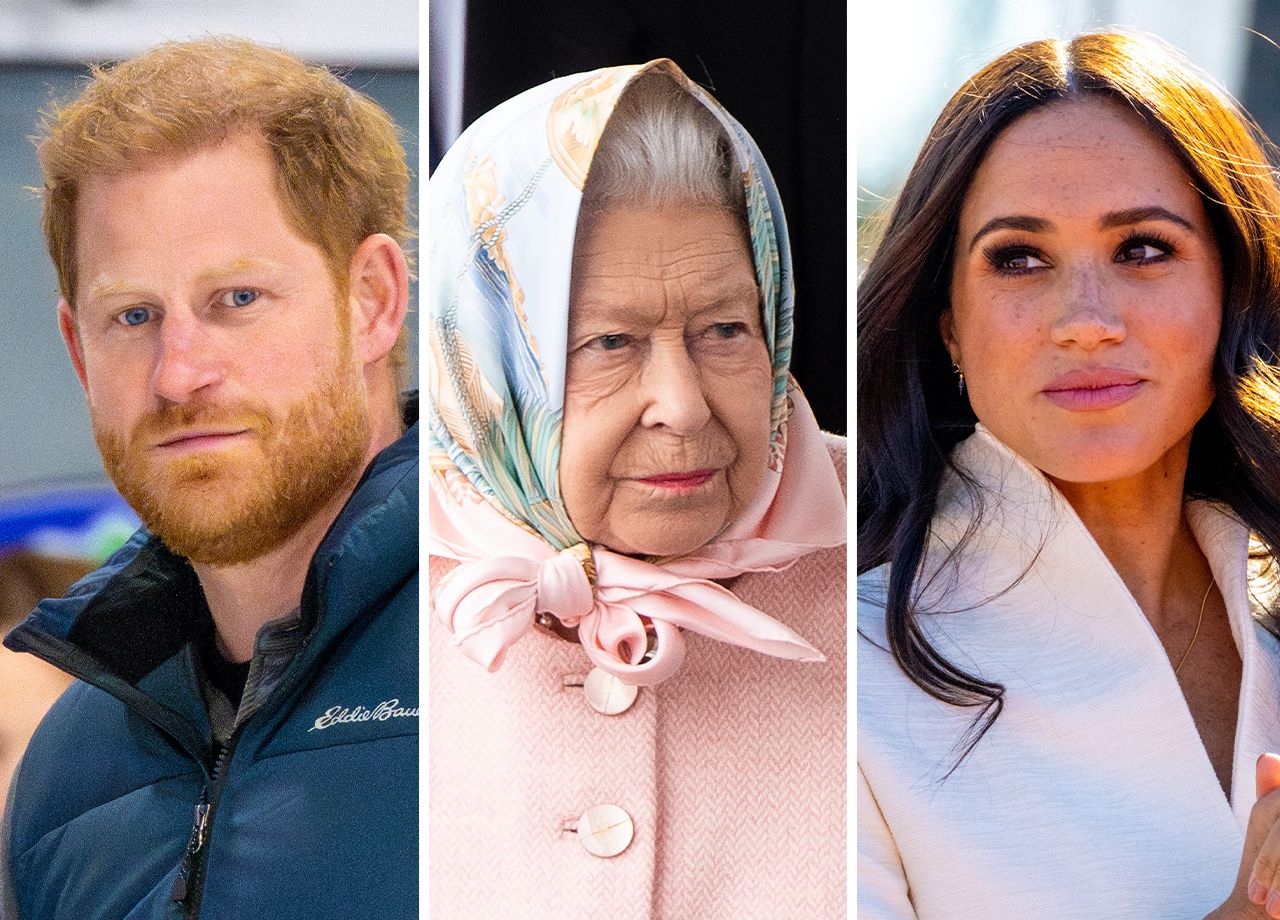 Prince Harry Queen Elizabeth II Meghan Markle