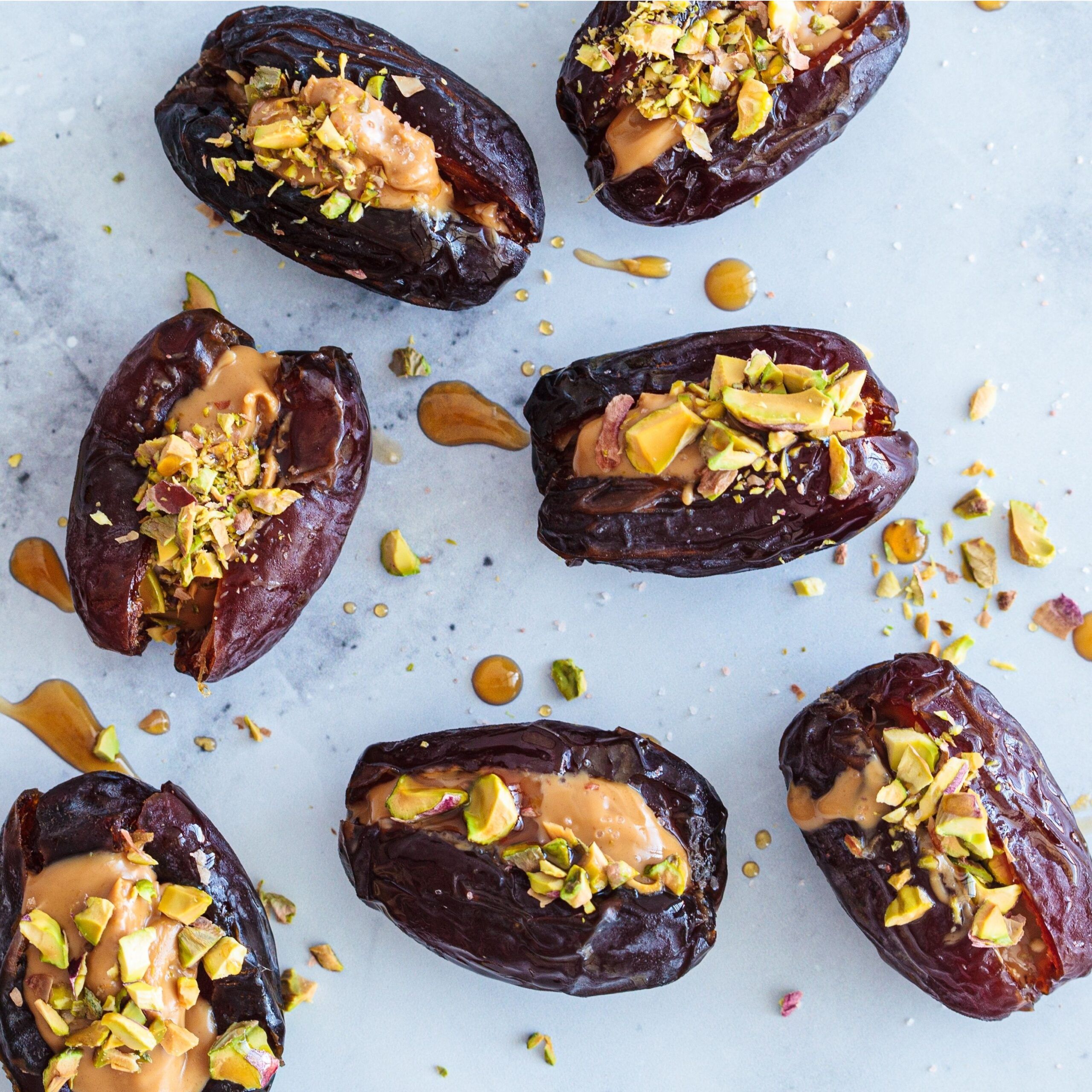 almond butter stuffed dates
