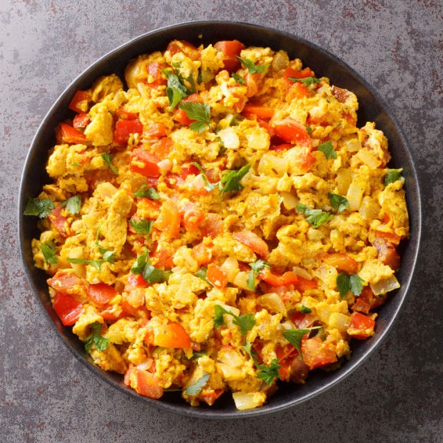 scrambled egg with veggies