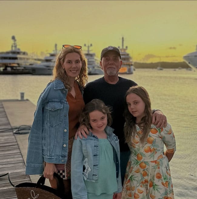 Billy Joel and Alexis Roderick Joel and daughters Della and Remy