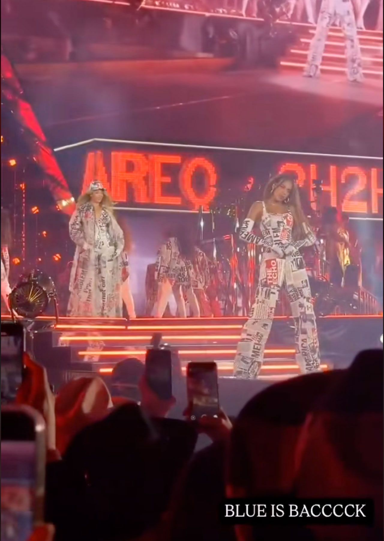 blue ivy on stage cowboy Carter tour
