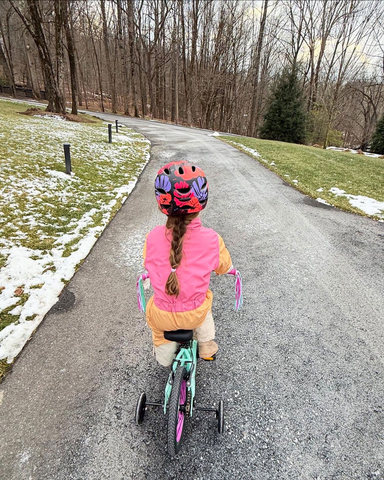 Gigi Hadid Instagram photos of daughter Khai riding a bike