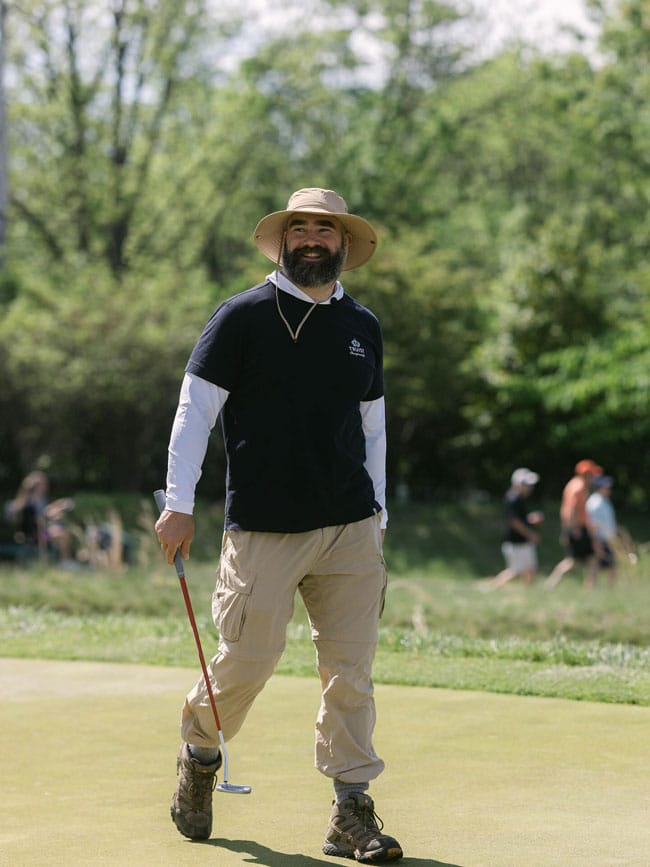 Jason Kelce at PGA Tour in Philadelphia