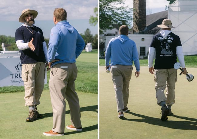 Jason Kelce looking trim at PGA Tour in Philadelphia
