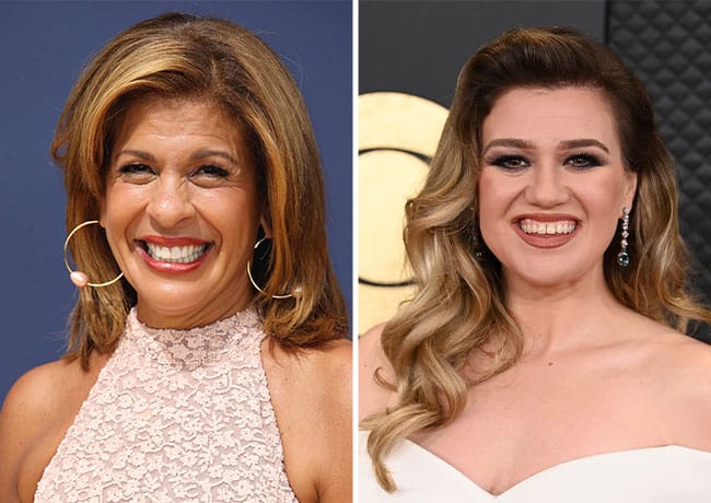 Kelly Clarkson and Hoda Kotb
