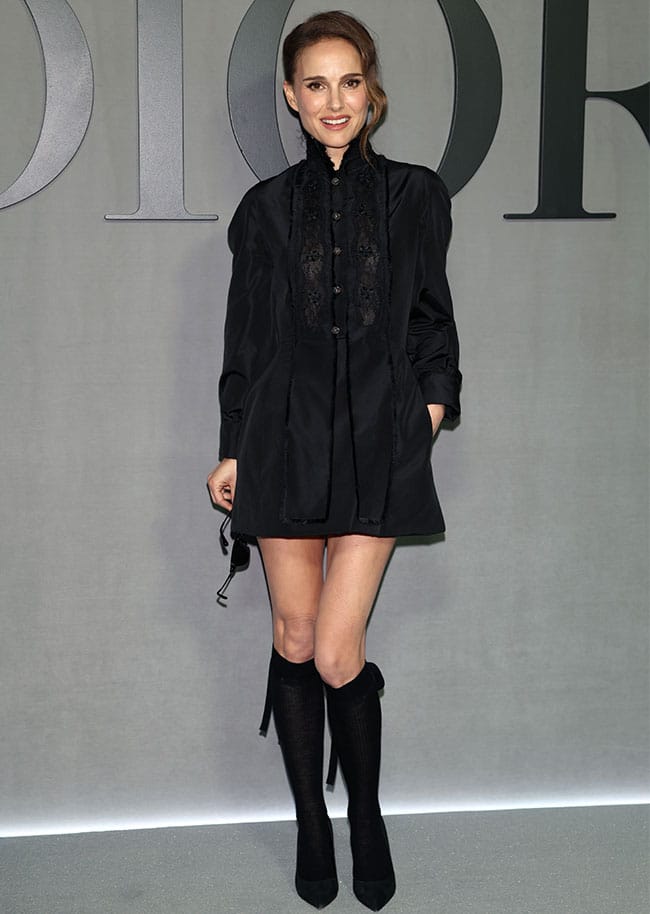 Natalie Portman at Dior fashion show